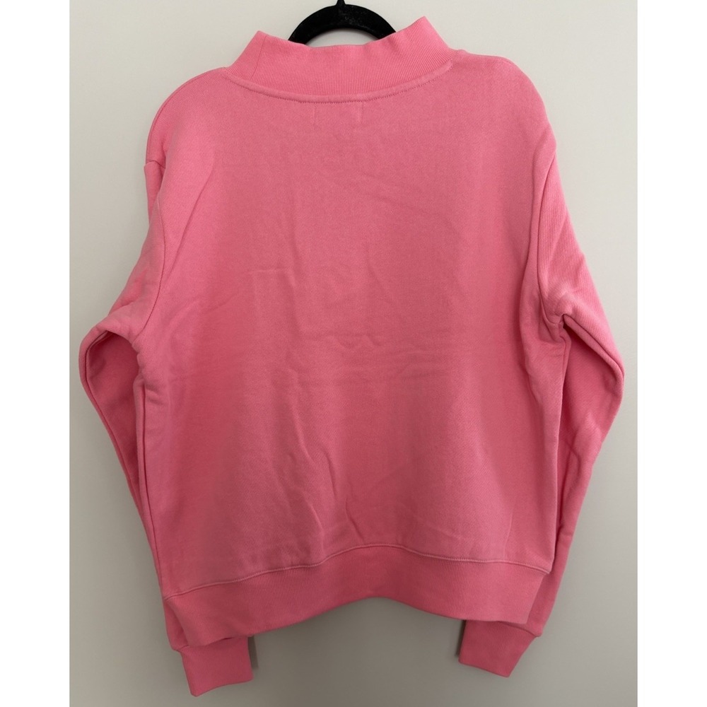 PARKE Varsity Mockneck Heritage Sweatshirt Bloom Sunset Floral Pink Size S/M - Picture 2 of 14